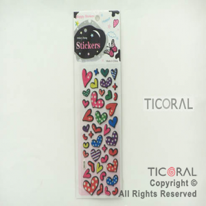 STICKER CORAZONES (24X8CM) HS5639-8 x 12